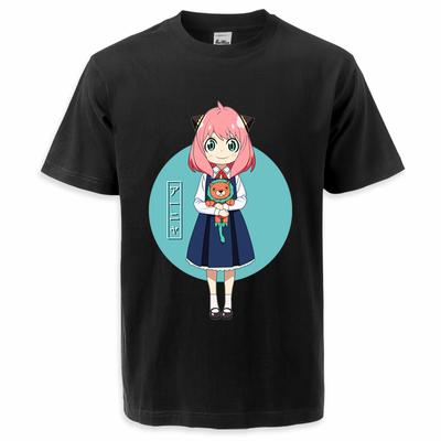 2023 Lato SPY X Family Anime Kawaii T-Shirty Dla Unisex/Unisex Bluzki Koszulki Dziewczyna Anya Forger T-shirt Moda Okrągły Dekolt Ubrania Streetwear