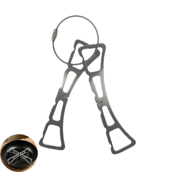 Klappbarer Dampfgarrost Edelstahl Tragbarer Platzspar-Dampfgarständer Reversibel Stabile Unterstützung Wärmeisolierung Küchenzubehör