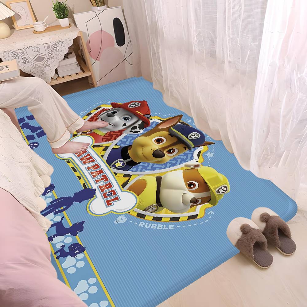 Anime P-Paws-P-PatrolS-Cute Door Mat Washable Non-Slip Living Room Sofa Chairs Area Mat Kitchen Doormat Area Rug