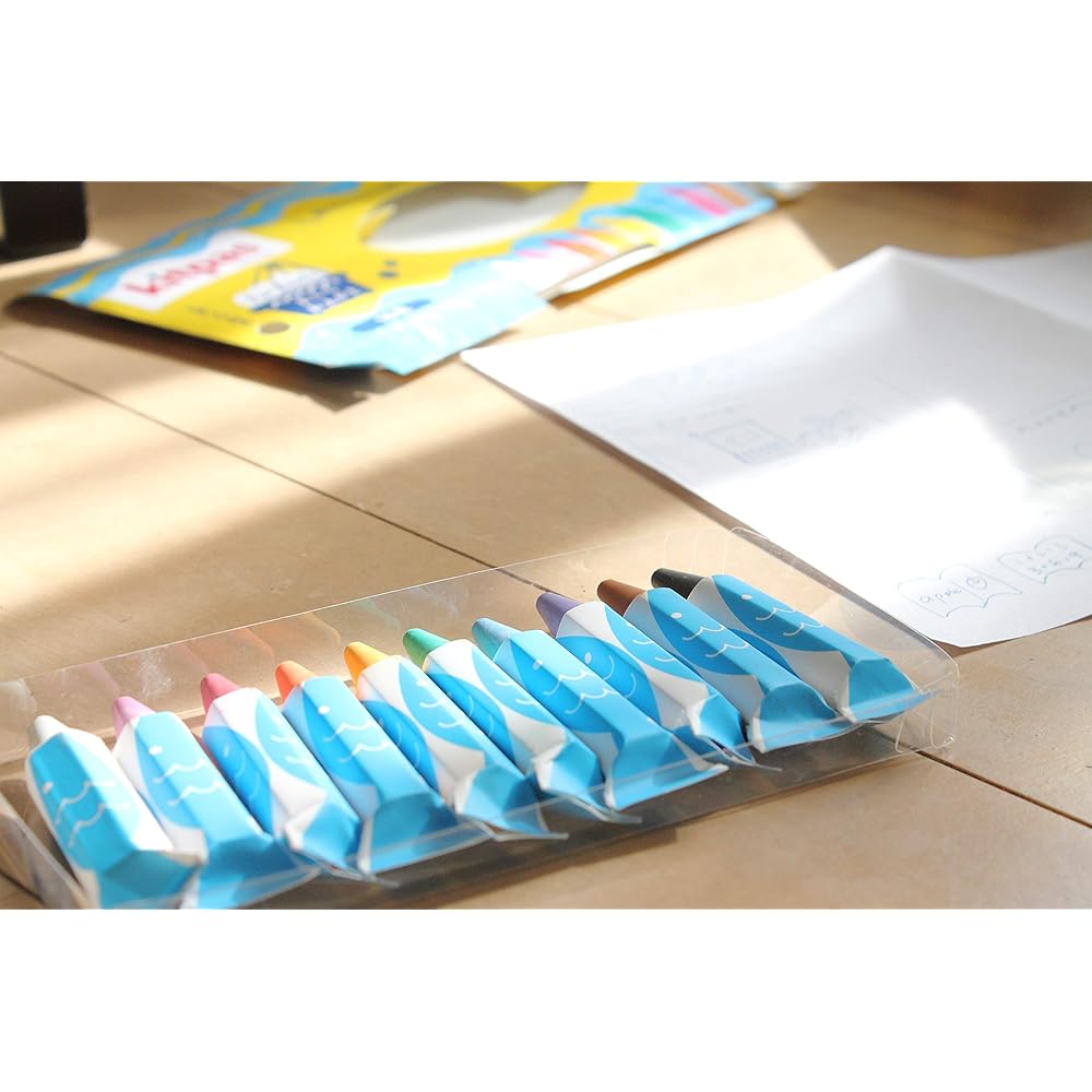 Kitpas Art Supplies Forbus 10 Colors Non-Toxic Water-Based Chalk Pastels 10 Sticks