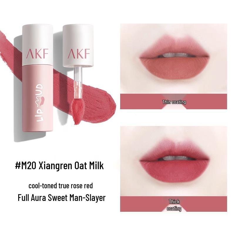 AKF Lippen-Mud: Erschwinglicher Studentenfreundlicher Lippenstift mit Weicher Matter Textur für Herbst/Winter