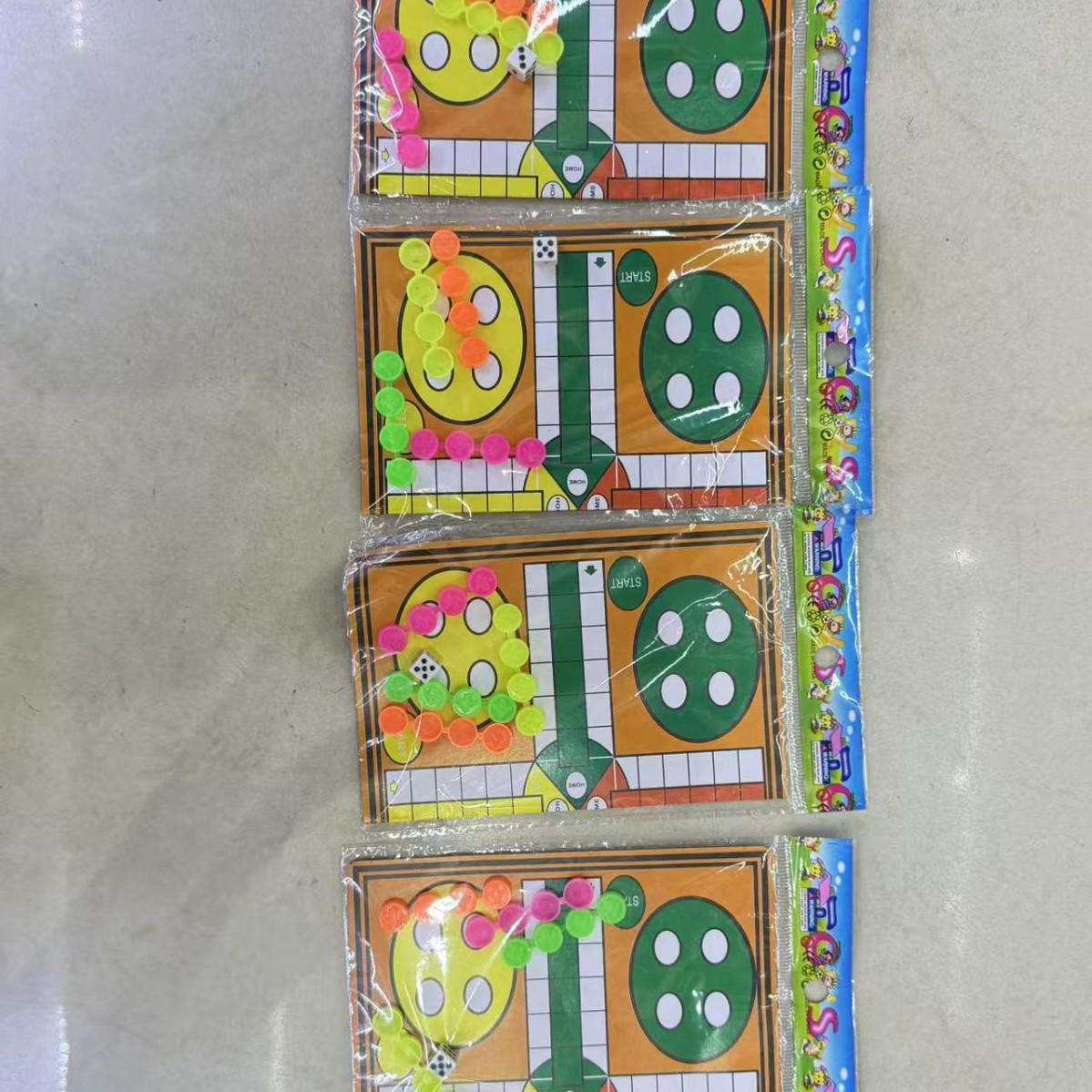 Складная настольная игра Лудо для детей - Интерактивная настольная бумажно-пластиковая игрушка (Включает одну картонную карточку/буклет) Standard