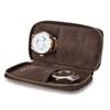 Watch Watch Collection Holds 2 Gift Case, Box, Storage, Portable, Watches, Leather, Compact,