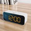 Rechargeable DIY Sound Recording LED Alarm Clock with Mirror Face and RGB Colorful Display.Record 3 Sets of Sounds as Alarm Tune2