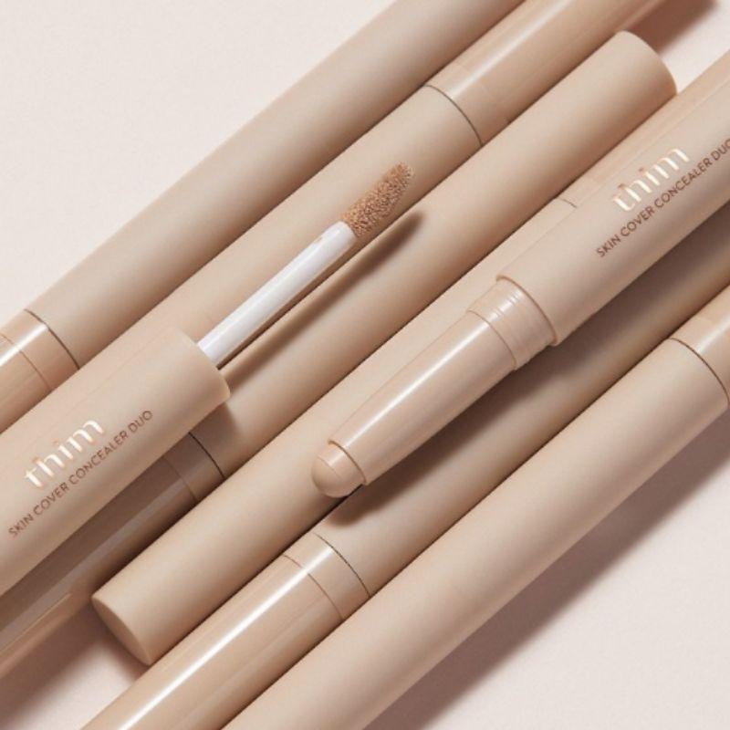 THIM Skin Cover Concealer Duo Stick 1.3g + Liquid 5g – Dual Coverage Concealer for Flawless, Natural Skin
