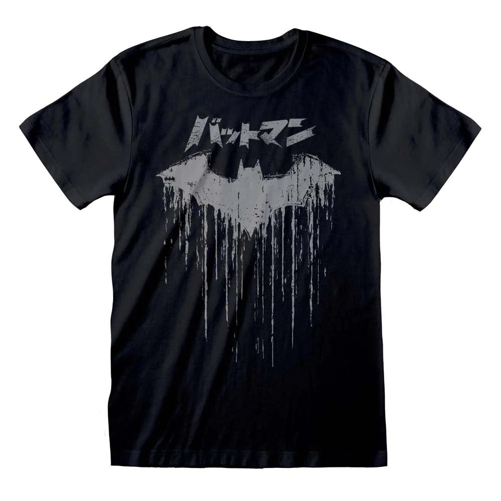 DC Batman Japanese Logo Distressed T-Shirt XXXL