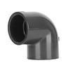 90 Degree Elbow PVC Fish Tank Drain Pipe Connectors Aquarium Water Drainage Pipe JointsGray Inner Diameter 32mm 1.3in
