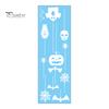 Outdoor Halloween Sticker Static Window Clings, Removable Ghost Pumpkin Bat Spider Web Stickers, No Residue Decal Self-Adhesive Glass Decor,