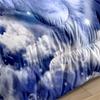 Cloud Tiger Starry Sky Digital Printing Fat Quilt Set Home Textile Feather Silk Cotton Three-piece Set