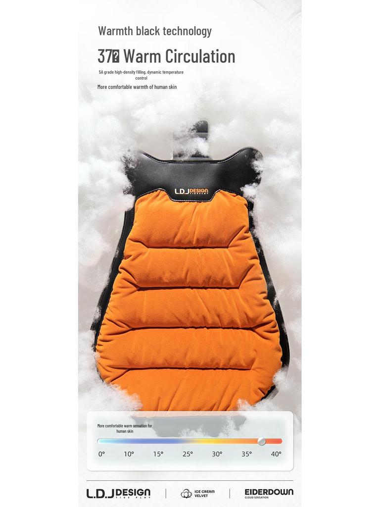Winter Minimalist Plush Car Seat Cushion - Thickened for Warmth