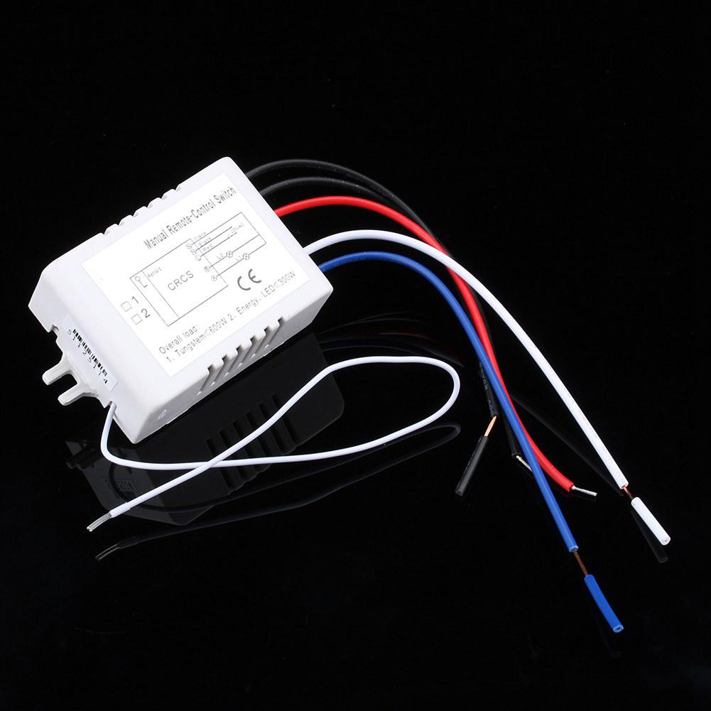 LED Lyslampe 180‑240V 2 Veis PÅ/AV Digital RF Fjernkontrollbryter Trådløs