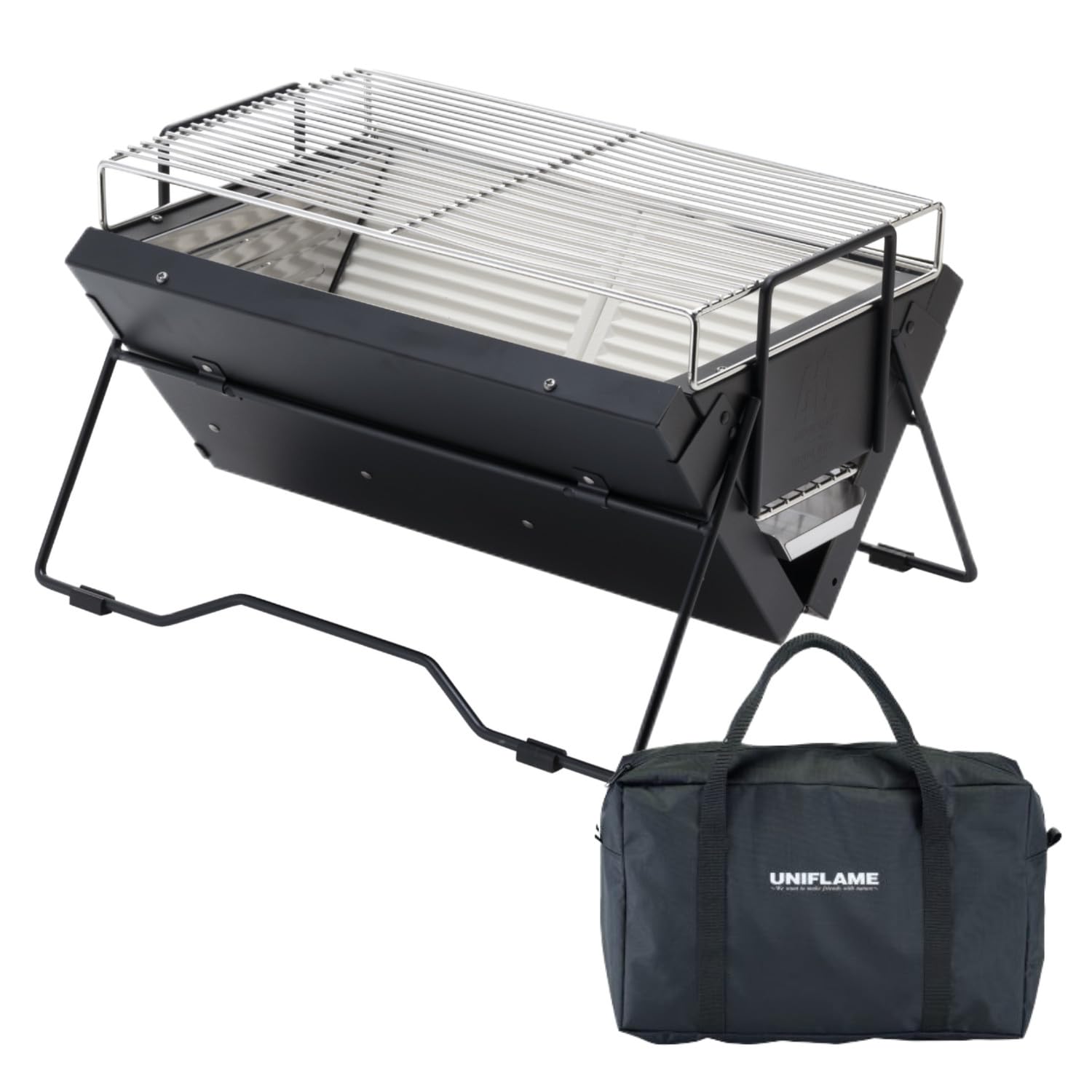 

Uniflame 40th Anniversary Unicera TG-3 Barbecue Grill (Black, 614976) - Perfect for BBQ, Camping, and Outdoors - Includes Unicera Case