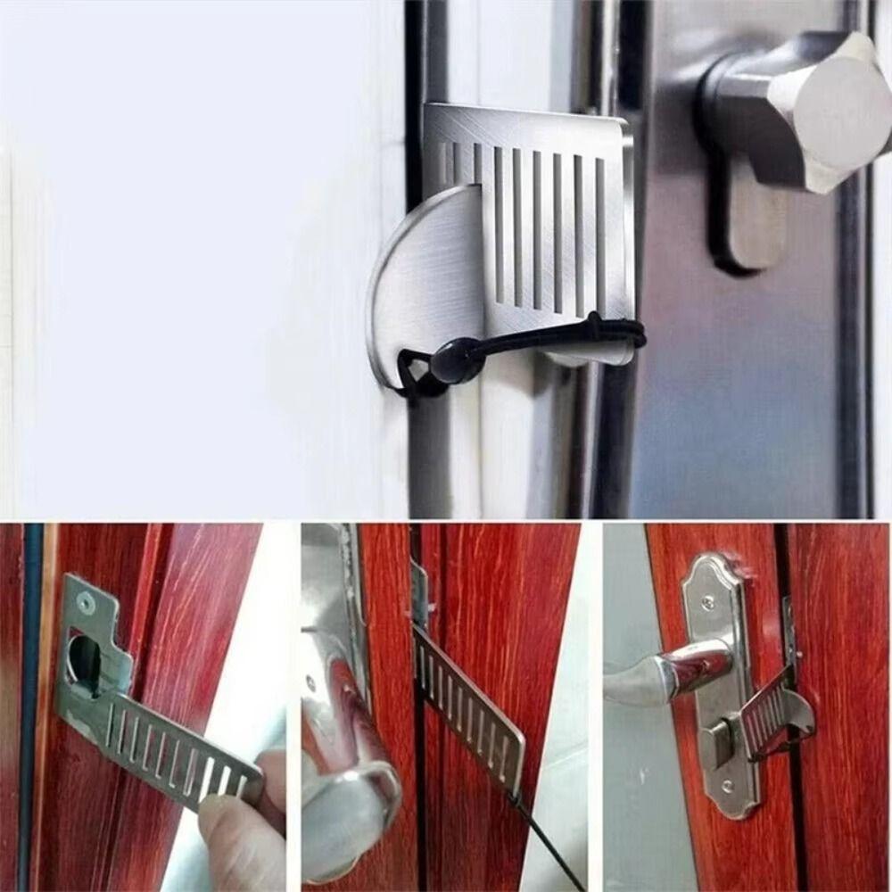 Safety Door Blocker 8cm Hotel Door Jammer Portable Door Lock Stopper  Home
