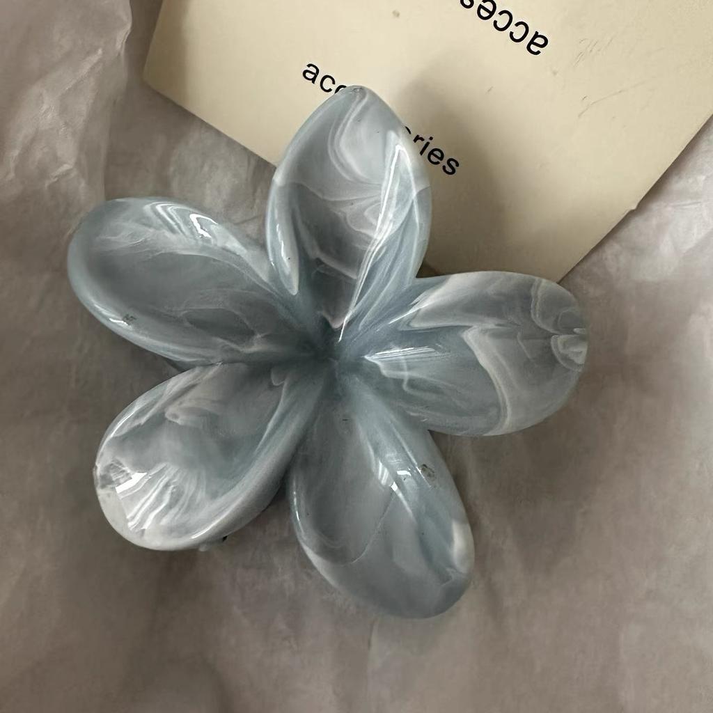 Korean Style Handmade Wave Dot Egg Flower Hair Gripper for Women