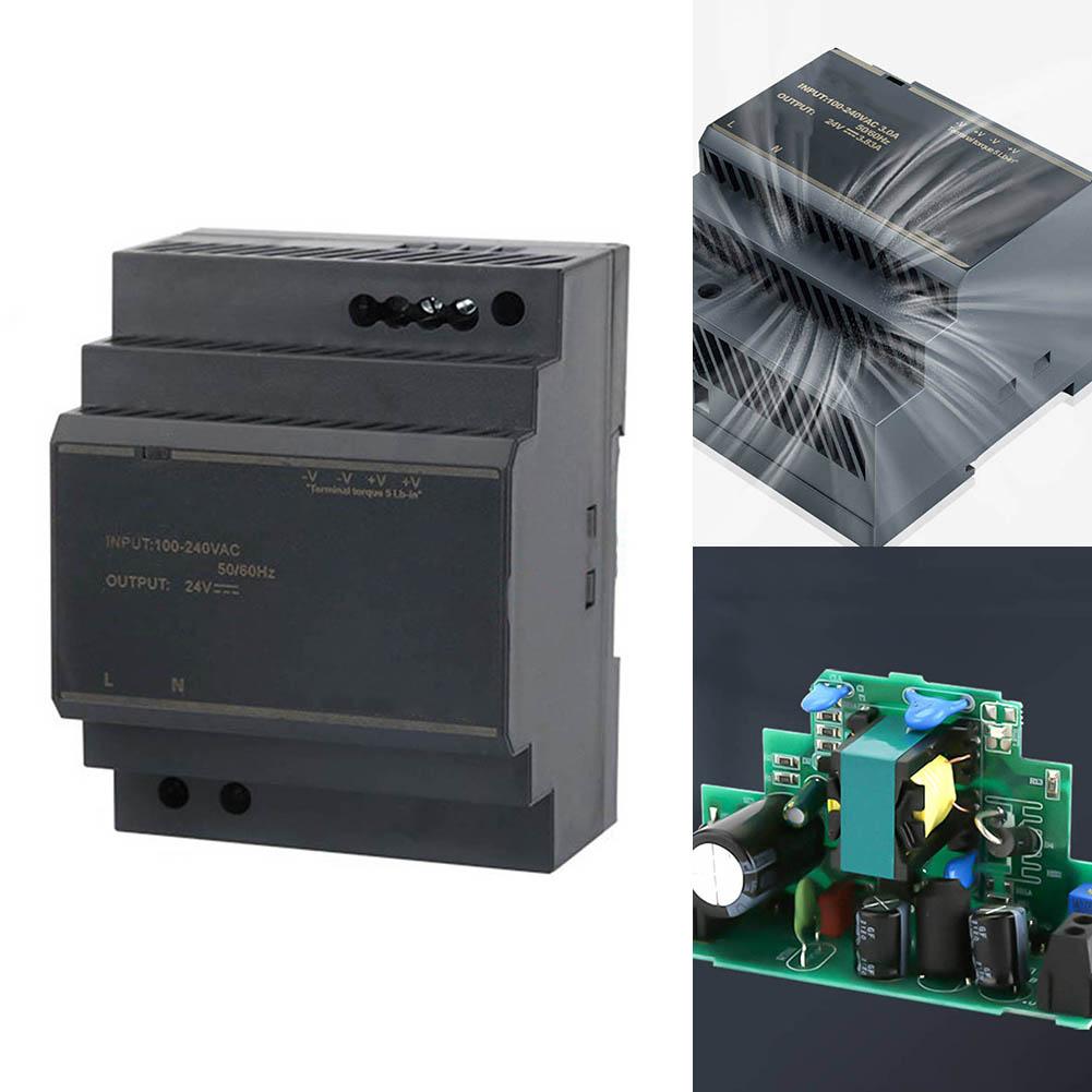 Comprehensive Protection 24V 3 83A Power Supply for DIN Rail for Industrial Automation and Lighting Applications