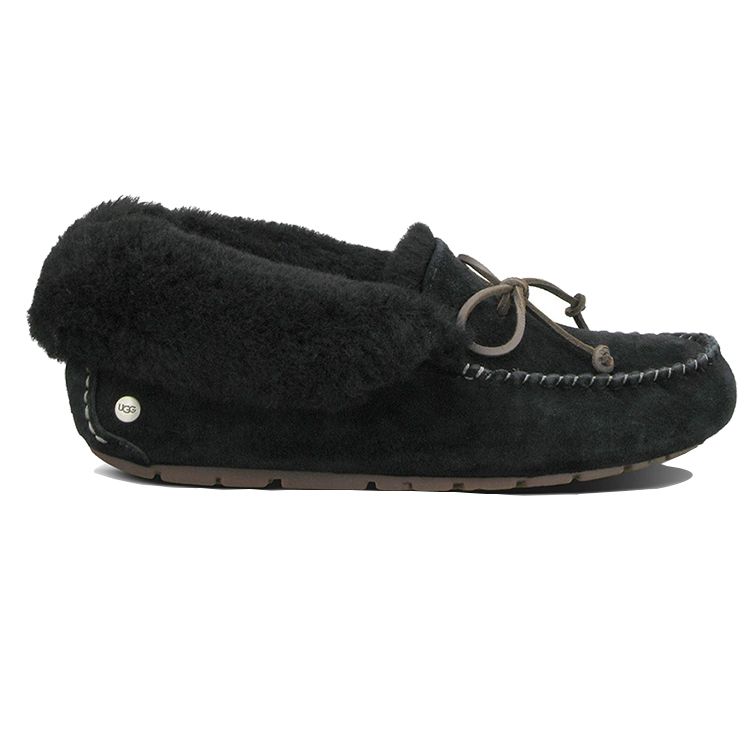 UGG Alena Suede Warm Slip-On Low-Top Sneakers Women Sneakers Black 1004806-BLK