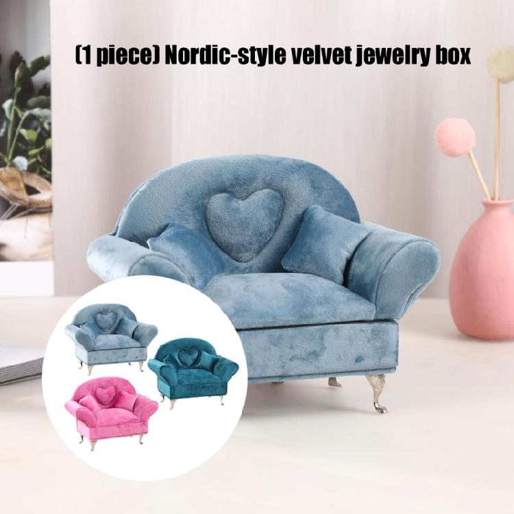 Velvets Covered Jewelry Organiser Box With Protective Interior For Fine Accessories Elegant Storage Solution
