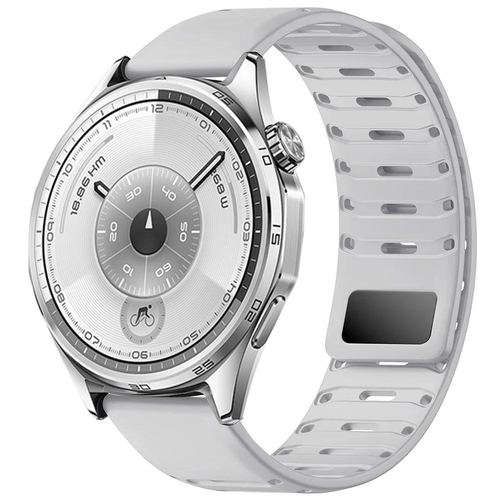 22mm Silicone Strap For Huawei Watch 5 4 3 46mm GT6/5/3/2 Pro GT6/5/4/3 46mm Sport Magnetic Buckle Adjustable Bracelet Wristband