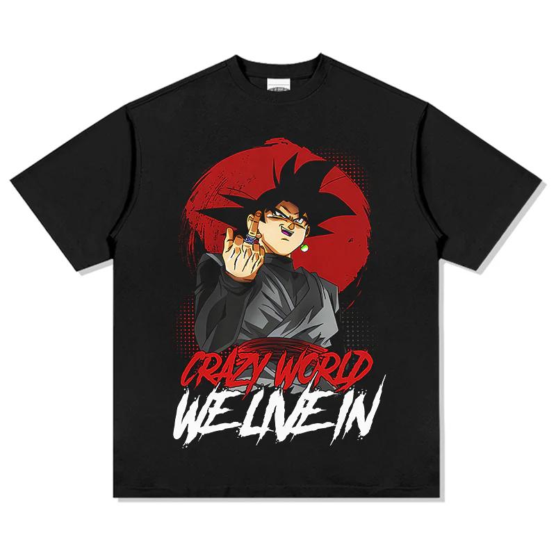 

Dragon Ball Japanese Anime Cotton Y2K Tshirt 2026 Summer Unisex Women Anime Enthusiasts Retro Comfortable Fashion Streetwear Shirt S