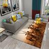 3D Antelope Carpet Lovely Animal Rug for Bathroom Kitchen Entrance Anti Slip Floor Carpet Living Room Bedroom Decoration Doormat