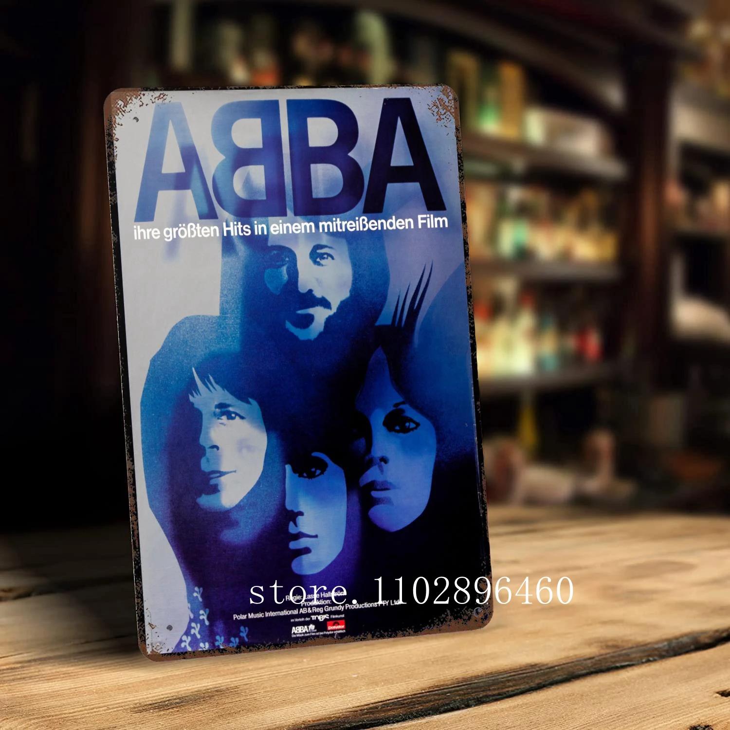 

abba Металеві таблички та знаки настінний декор Вінтажні бляшані знаки Капітан Металевий плакат Декор для бару пабу клубу Настінна прикраса 30x40cm(11.8x15.7inch)