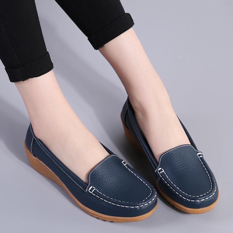 35-41 Moteriški laisvalaikio batai Mikropluošto plokščiadugniai moteriški batai slaugytojoms