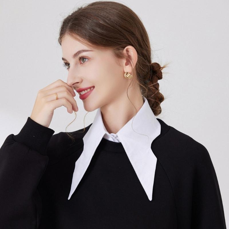 Women False Collar Fashion French Floral Collar Girl Casual Decorative Collar