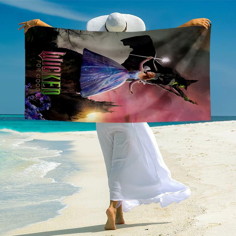 Wicked Fashion Beach Towel: Ideal for Summer Adventures Soft, Absorbent and Quick Drying Suitable for Swimming and Bathing