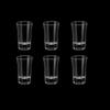 50ml Whiskey Foreign Wine Glasses Party Transparent Liqueur Cup 6pcs Set Shot Glass Mini Thick Bottomed Bullet Cup Holiday Gifts