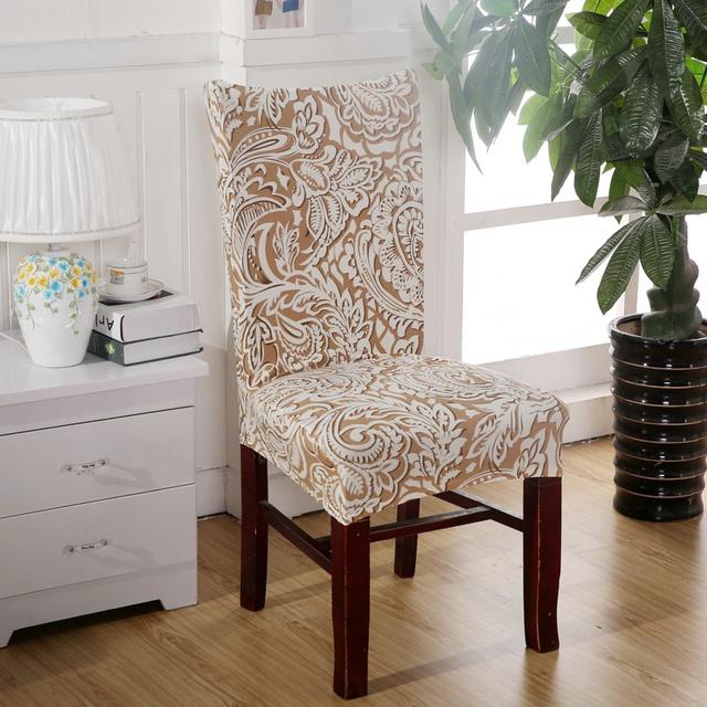 Elastic Chair Slipcover Case Stretch Chair Covers For Wedding Hotel Banquet Dining Room Spandex Dining Chair Cover