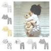 Children's Gold Velvet Pajamas - Autumn/Winter Homewear for Boys and Girls