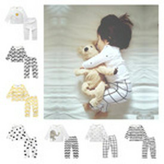 Children's Gold Velvet Pajamas - Autumn/Winter Homewear for Boys and Girls