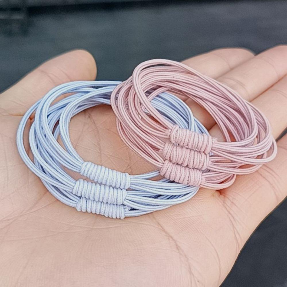 10PCS Basic Elastic Hair Ties Bands Scrunchie for Women Girls Fashion Headband Hair Accessories