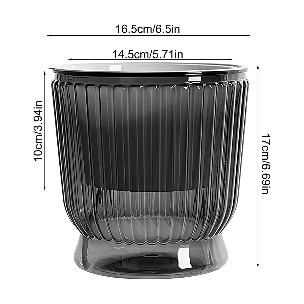 Self-Watering Pot for Indoor Transparent Hydroponics Draining Planter Flower Pots with Deep Reservoir for African Violets Orchid