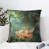 The Swing By Eugene Delacroix Pillowcase Cushion Comfort Throw Pillow Sofa Decorative Cushions Used for Home Bedroom Living Room