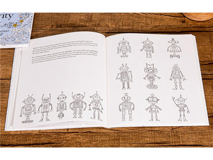 30 Days of Creativity: English Adult Coloring Book for Stress Relief