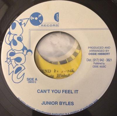 7inch Record JUNIOR BYLES  Cant You Feel It OMOO2 Ossie Jamaica Reggae Ska  Dub Used
