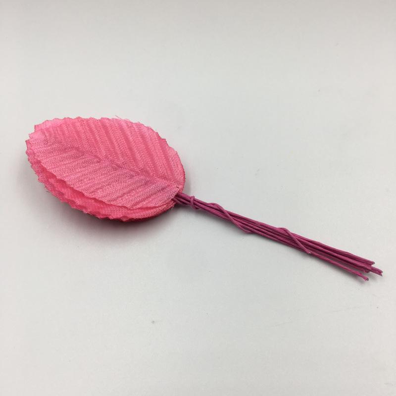 Handmade Silk Rose and Fake Leaves for Wreaths and Headwear - 200 Pieces