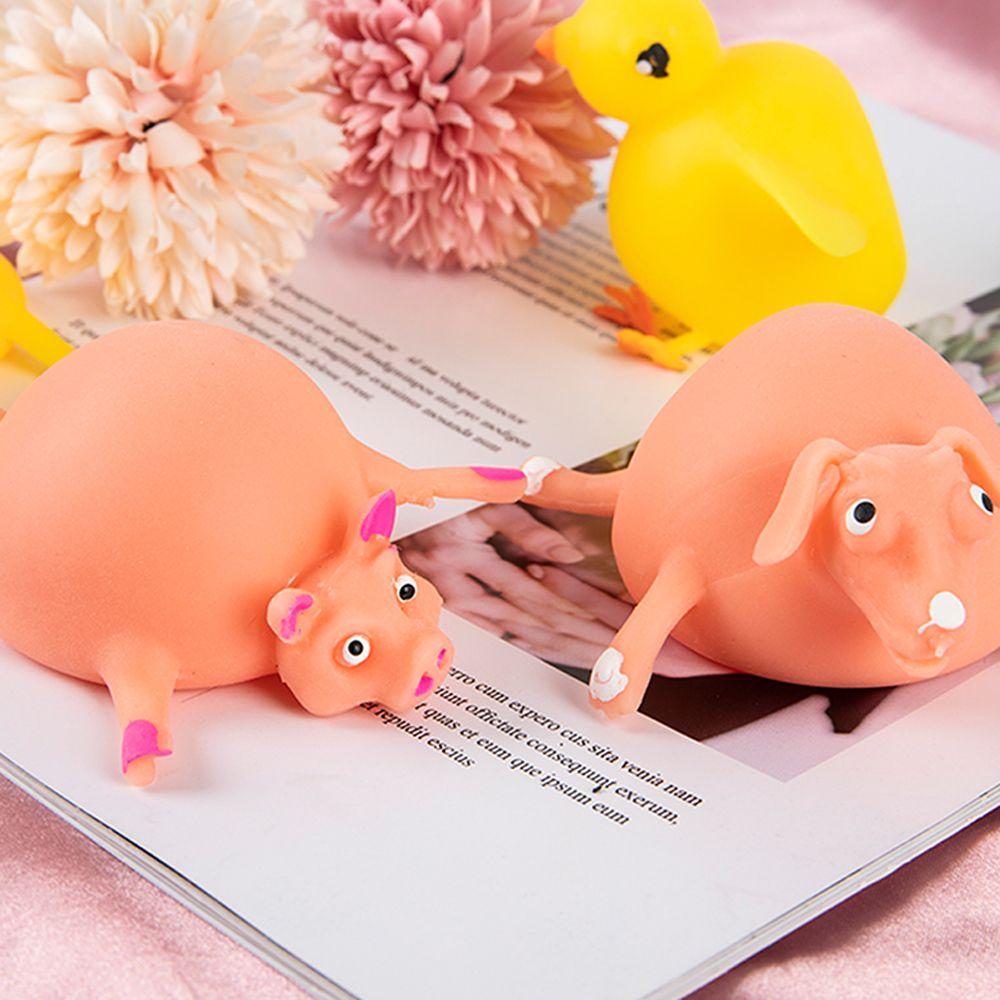 Toys Fidget Toy Blow Toy Cartoon Animal Squeeze Toy Inflatable Hippo Chicken Decompression Toy