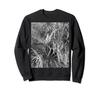 Folding Palm Abstract Monotone Sweatshirt Fan, Leaf, Grayscale, Photo,