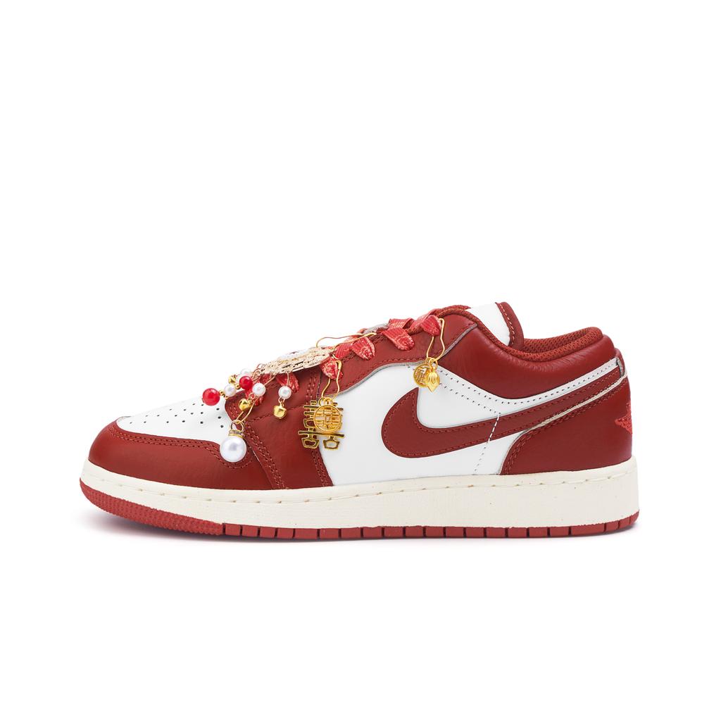 Jordan Air Jordan 1 Low top Skateboard Shoes Women's Red FJ3465-160(Team746-SBOX)