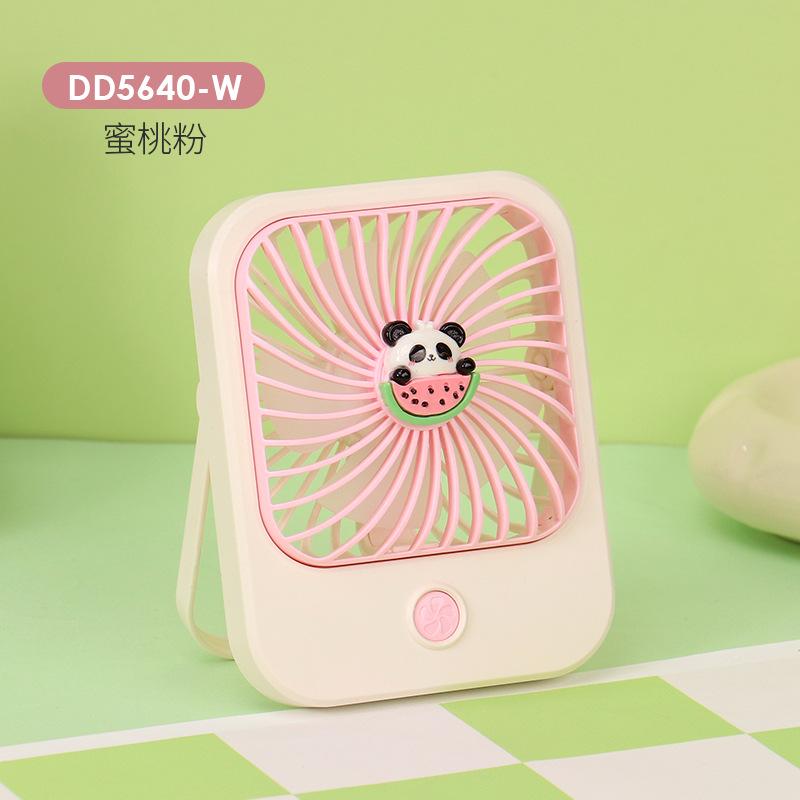

Hot selling new high-end cartoon desktop handheld small fan, portable high wind fan, essential for outdoor travel рожевий