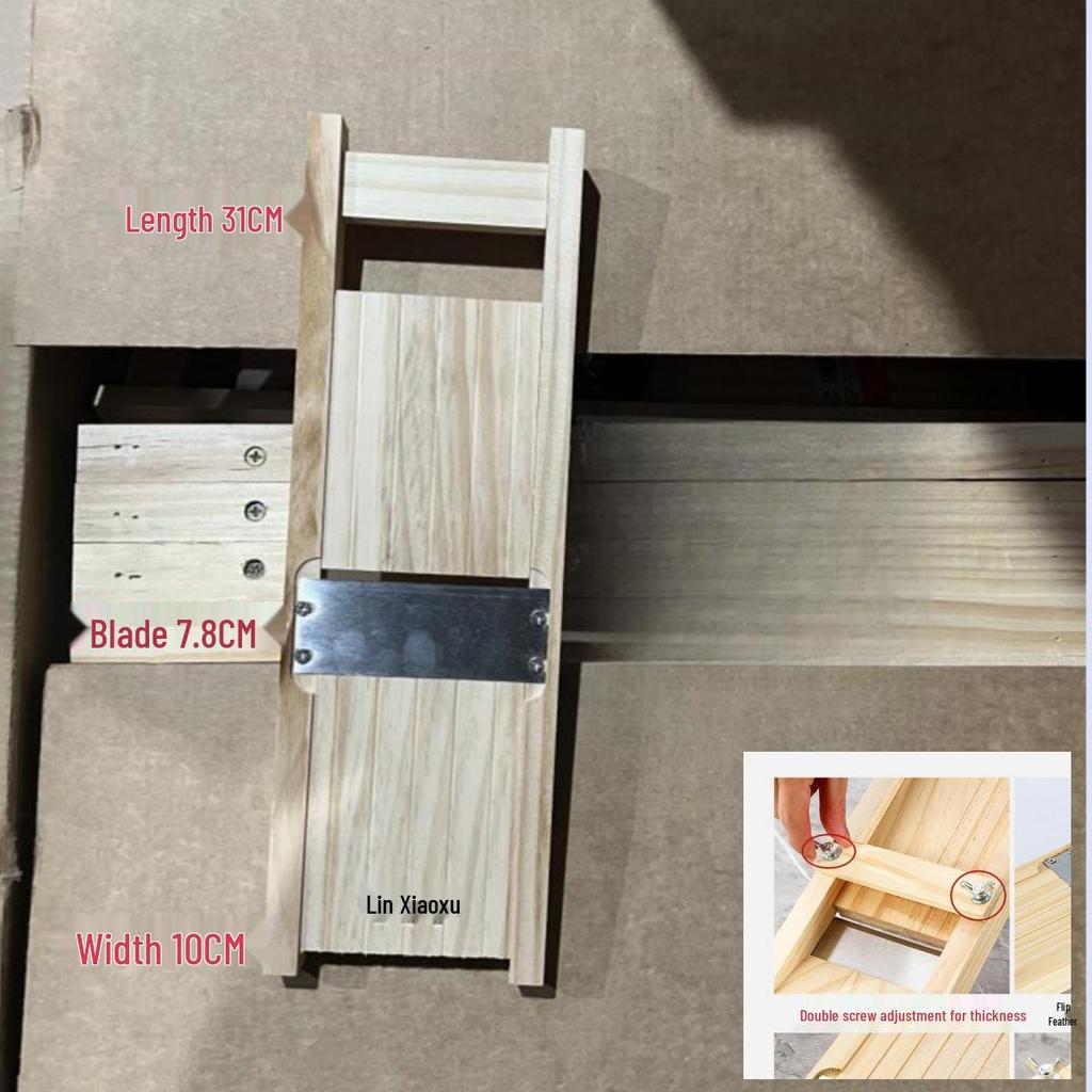 Verstellbare Massivholzreibe & Hobel für Kartoffeln und Radieschen