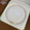 Super High Quality 100% Natural Freshwater Pearl 14K Gold Filled Female Short Chain Necklace Promotion  Gifts No Fade