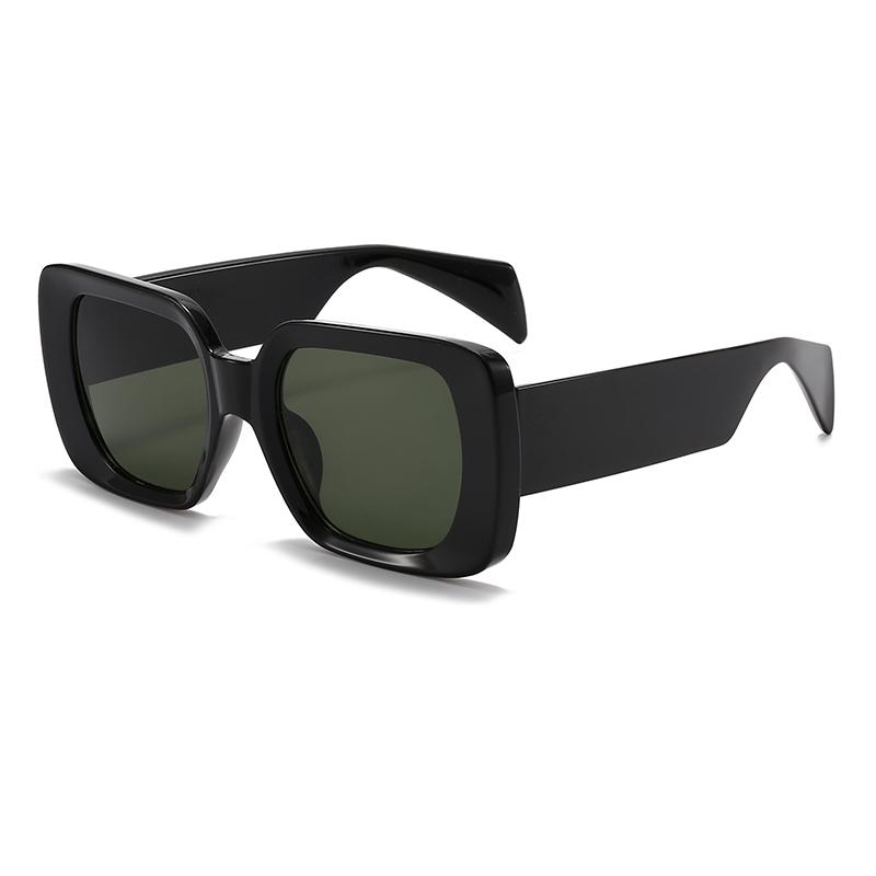 Nové Vintage Sluneční brýle s velkým rámem Trendy Černé sluneční brýle pro muže Dámské odstíny Sluneční brýle Cestování Ochrana očí UV400