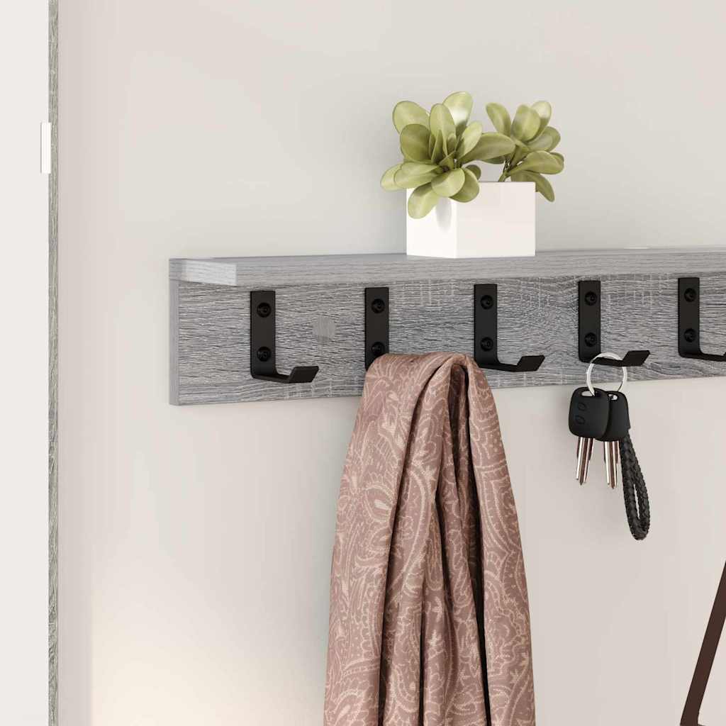Wall Mounted Nightstand Grey Sonoma 100 x 10.5 x 10.5 cm