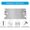 50Pcs AntiNail Protections Plate Shield Cable Wire Protector Plate Safety Nail Plate for Wood Studs Easy to Install