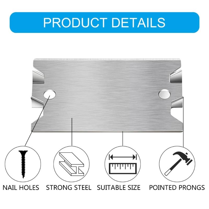 50Pcs AntiNail Protections Plate Shield Cable Wire Protector Plate Safety Nail Plate for Wood Studs Easy to Install