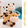 Niedliche Kälber Plüschtiere Superweiche Kuhpuppe Kinder Tierkreis Rinderpuppen Ornamente Geburtstagsgeschenk