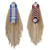 Decorative Shoulder Epaulettes Pair for Costume Stylists, Metal Tone Chain Fringe Accent for Jackets and Stage Looks